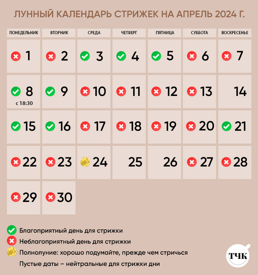 Выбираем самый удачный день: лунный календарь стрижек на апрель 2019