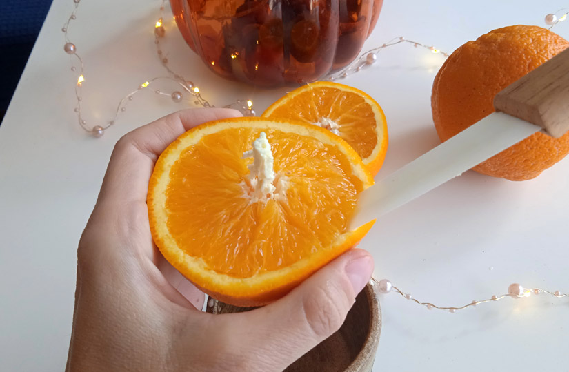 Свеча в стеклянной баночке Цветы апельсина