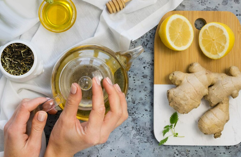 Имбирный чай с апельсином, пошаговый рецепт на ккал, фото, ингредиенты - Наташа Имшенецкая